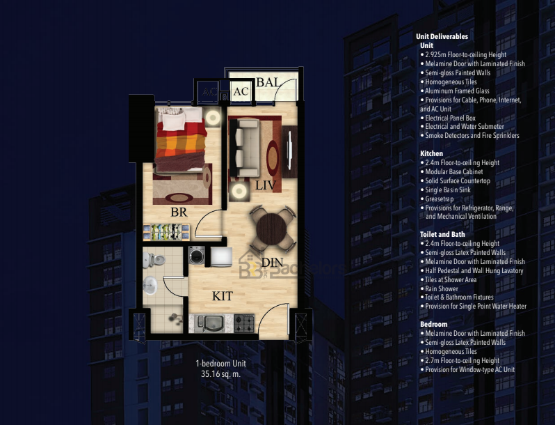Reynaldo Luceno Horizons 101 1 Bedroom Unit Tower 2